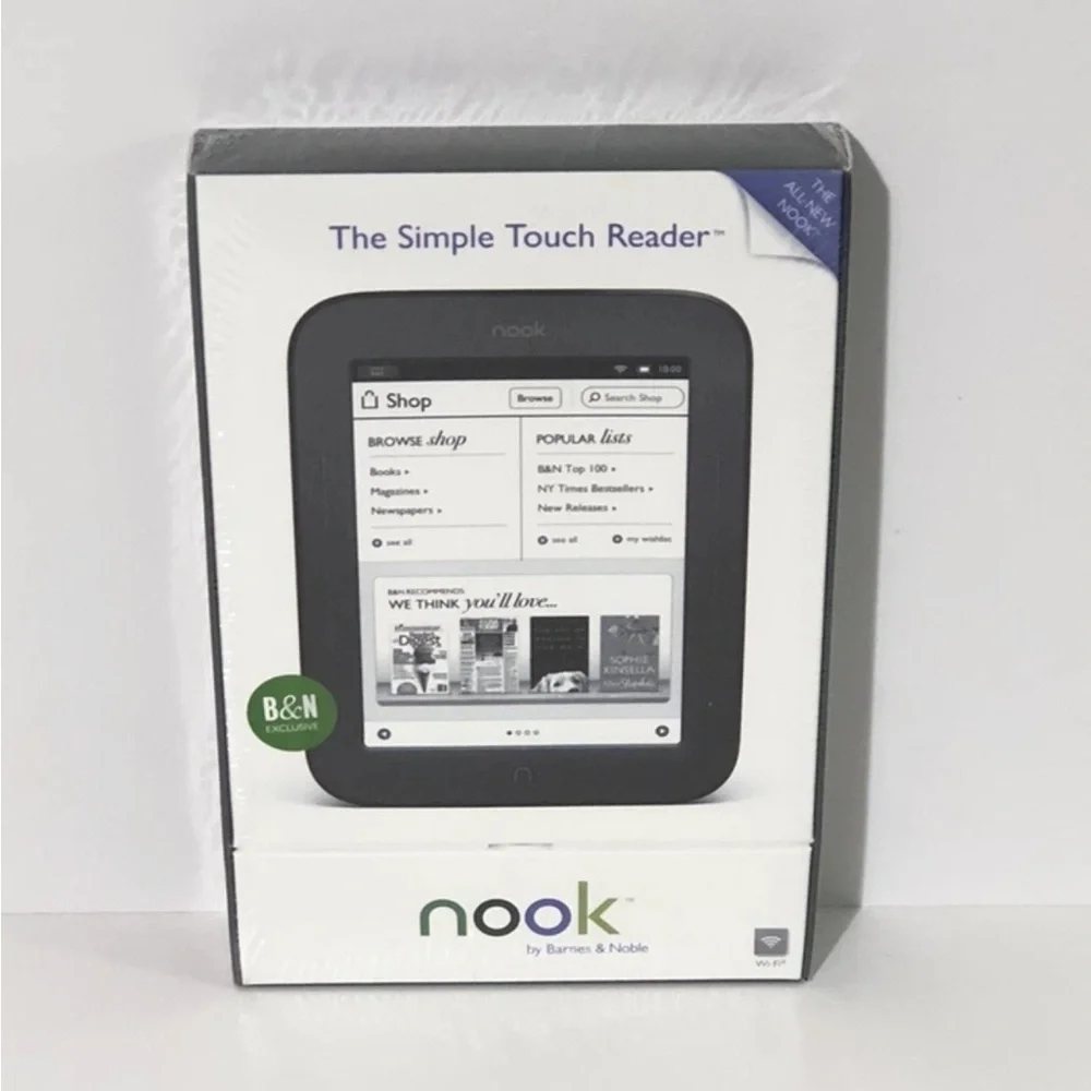 Barnes & Noble Nook Simple Touch Reader Wi-Fi 6” eReader